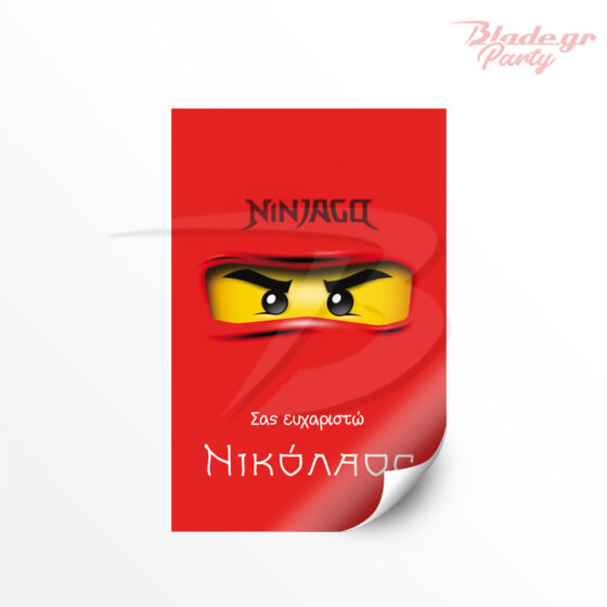 Ninjago αυτοκόλλητη ετικέτα