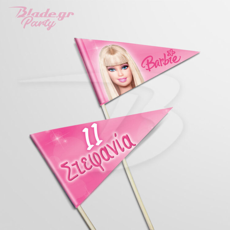 Barbie τριγωνικά σημαιάκια