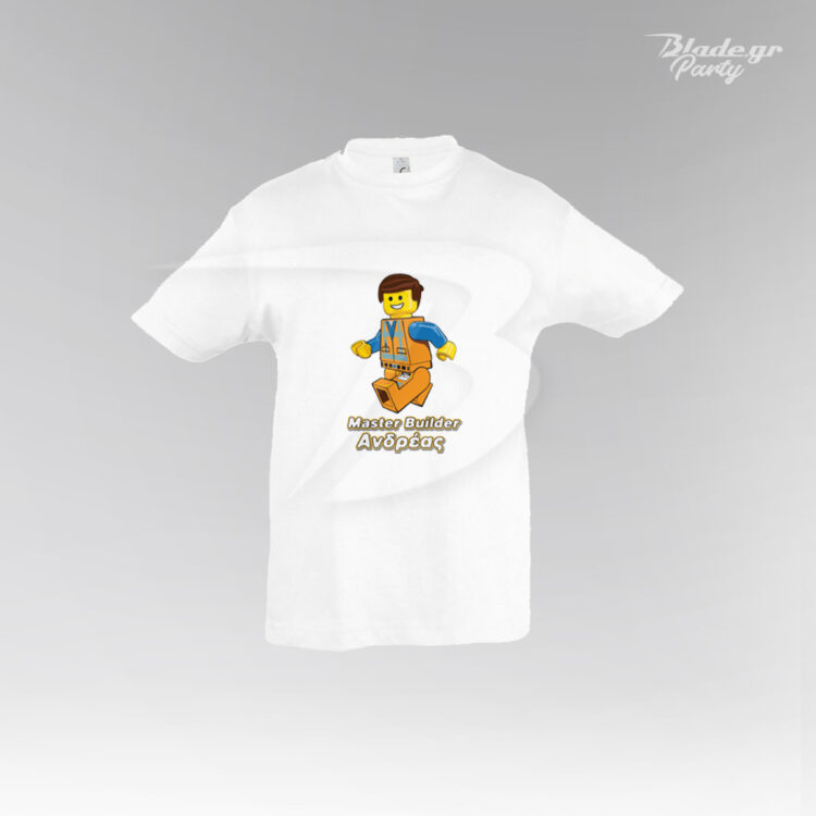 Lego Master Builder λευκό Τ-shirt