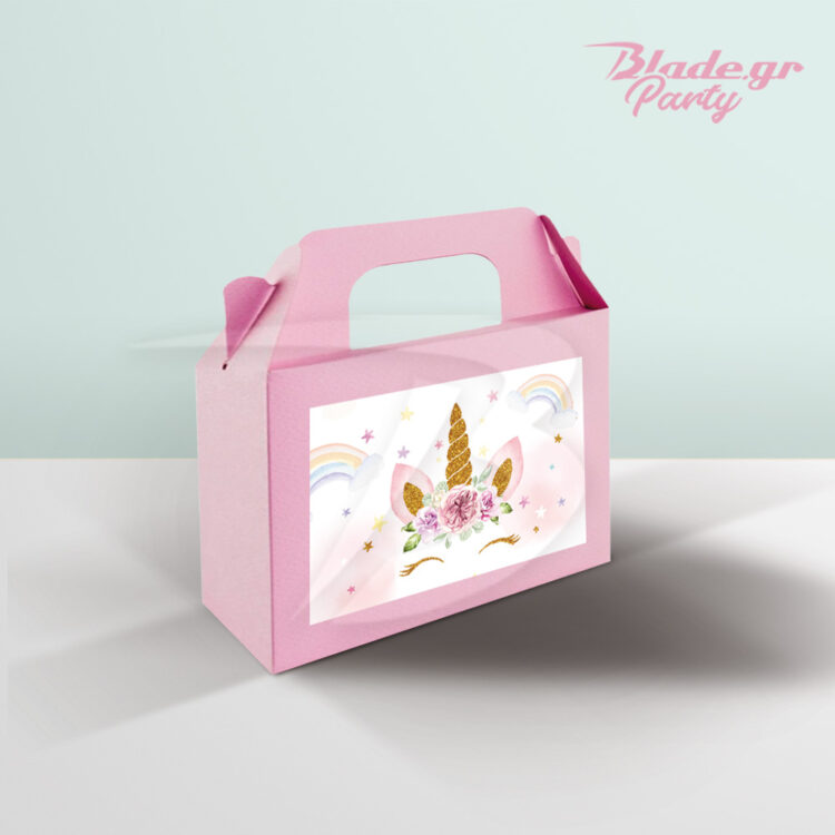 Μονόκερος ροζ lunchbox πάρτυ