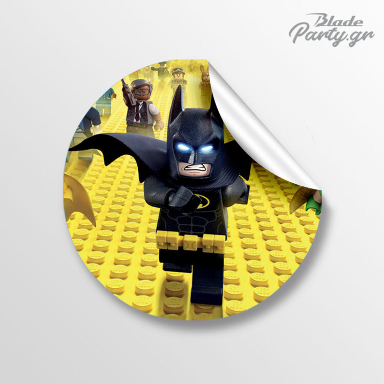 Lego Batman Στρογγυλό αυτοκόλλητο με όνομα