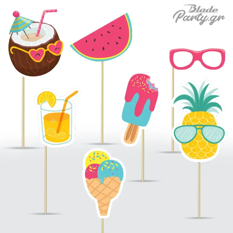 Tropical party props για τις καλύτερες φωτογραφίες πάρτυ!
