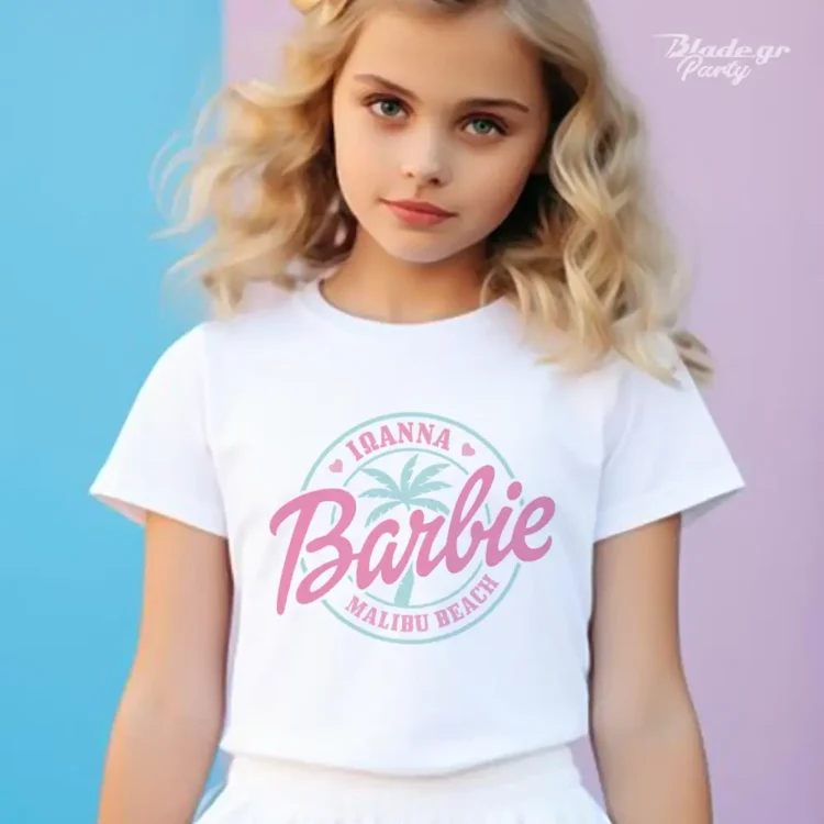 Λευκό T-shirt Barbie