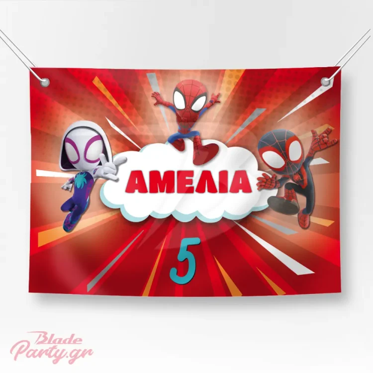 Spidey Backdrop party