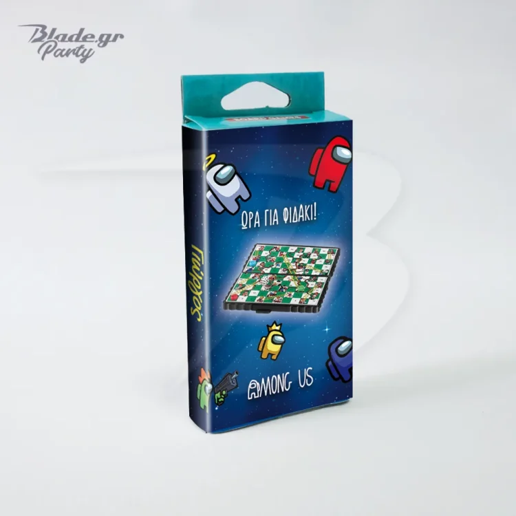 Προσωποποιημένο επιτραπέζιο φιδάκι τσέπης Among Us - περιτύλιγμα με το όνομα και πολύχρωμους χαρακτήρες crewmates | blade.gr